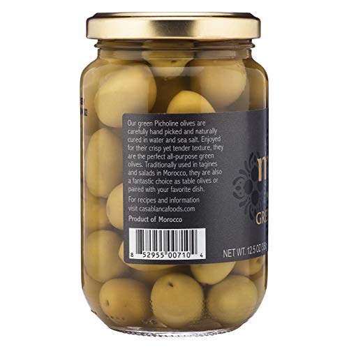 Mina Green Olives, Premium Handpicked And Naturally Cured - Glut