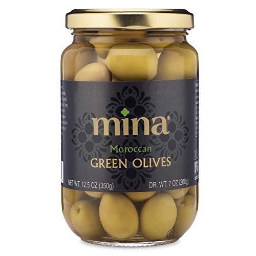 Mina Green Olives, Premium Handpicked And Naturally Cured - Glut