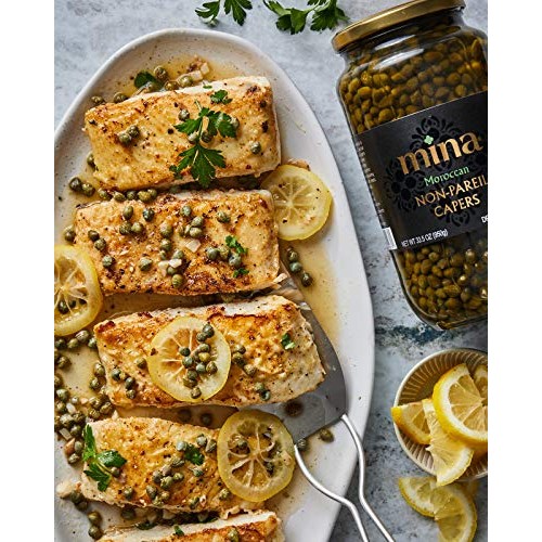 Mina Non Pareil Capers - 33.5 Oz - The Perfect Mediterranean Sea