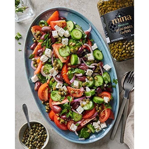 Mina Non Pareil Capers - 33.5 Oz - The Perfect Mediterranean Sea