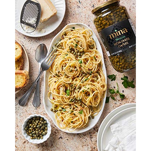 Mina Non Pareil Capers - 33.5 Oz - The Perfect Mediterranean Sea