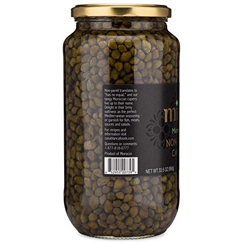 Mina Non Pareil Capers - 33.5 Oz - The Perfect Mediterranean Sea