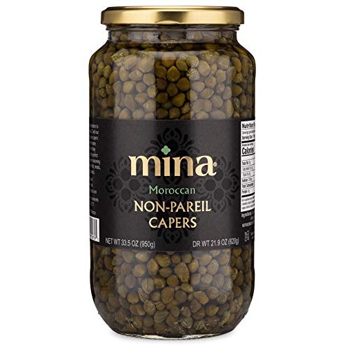 Mina Non Pareil Capers - 33.5 Oz - The Perfect Mediterranean Sea