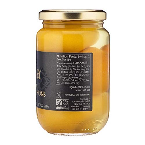 Mina Preserved Lemons, Authentic Moroccan Preserved Beldi Lemons