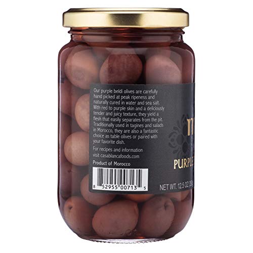 Mina Purple Beldi Olives, Premium Handpicked And Naturally Cured