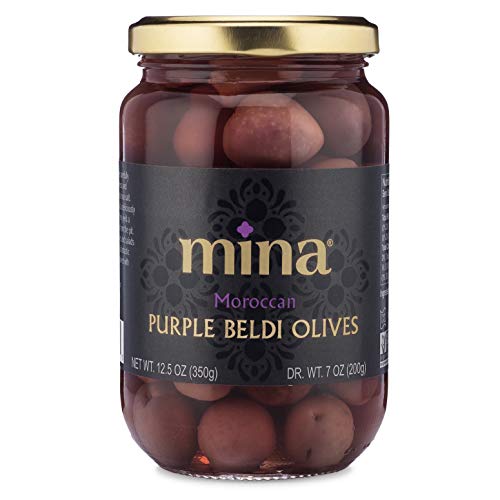 Mina Purple Beldi Olives, Premium Handpicked And Naturally Cured