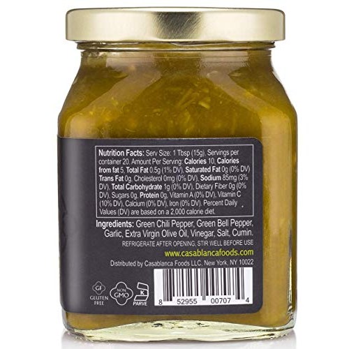 Mina, Sauce Harissa Spicy Green Pepper, 10 Ounce