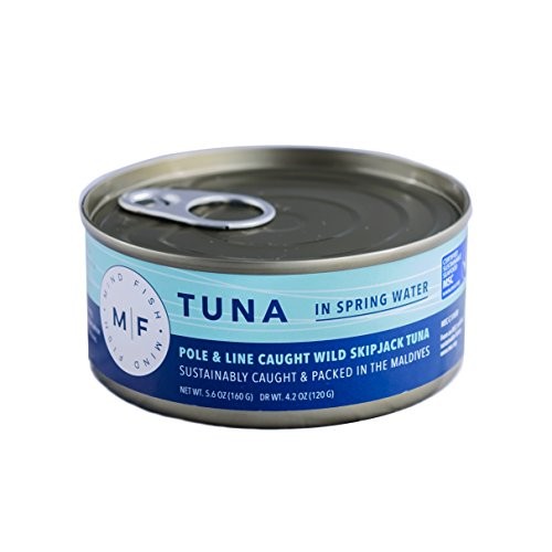 6 Pack Pole And Line Caught Wild Skipjack Tuna In Spring Water