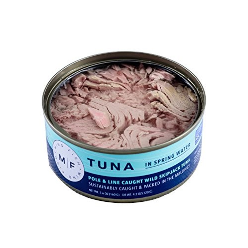 6 Pack Pole And Line Caught Wild Skipjack Tuna In Spring Water