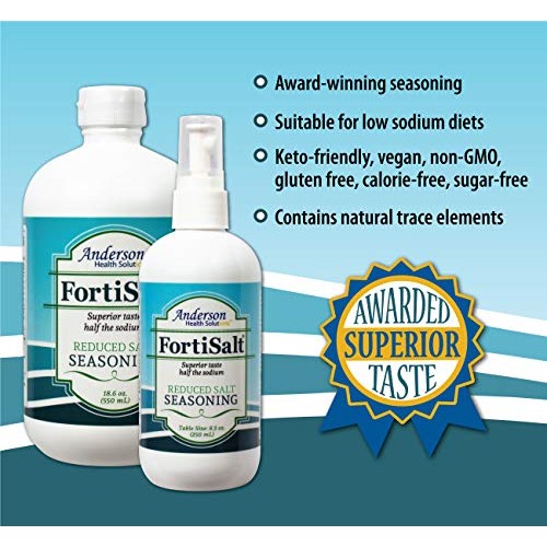 Andersons New Fortisalt Seasoning Gourmet Salt Substitute, Awar