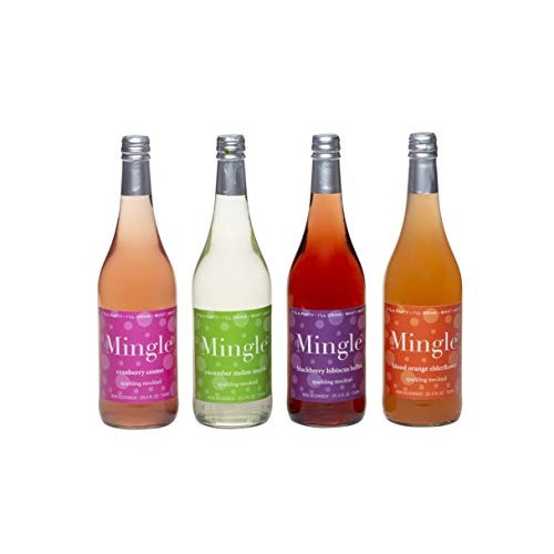 Mingle Mocktails Non Alcoholic Cocktails - 4 Bottle Variety Pack