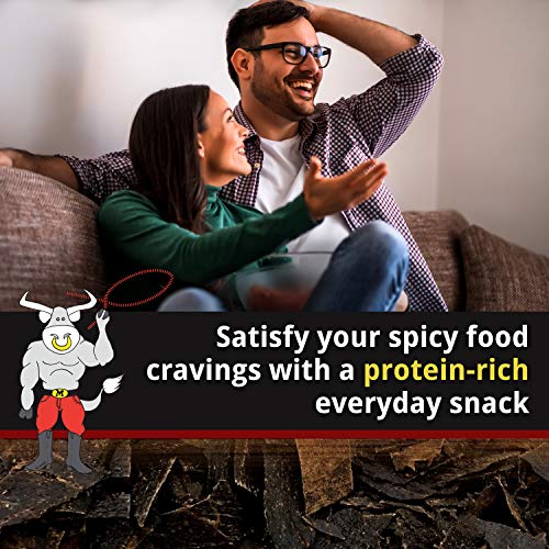 Mingua Hot Beef Jerky With Red Peppers - Nitrite-Free Spicy Beef