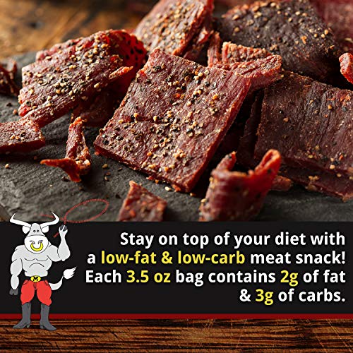Mingua Hot Beef Jerky With Red Peppers - Nitrite-Free Spicy Beef