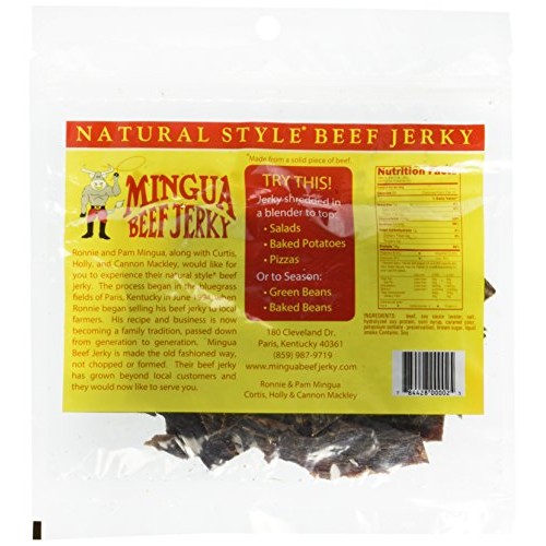 Mingua Mild Beef Jerky 4 Pack 4-3.5Oz Packages * 14Oz Total
