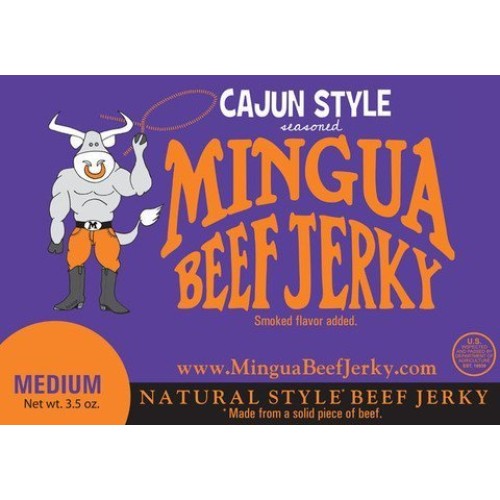 Mingua Sampler Beef Jerky 4 Pack - Bbq, Mild, Hot And Cajun Style
