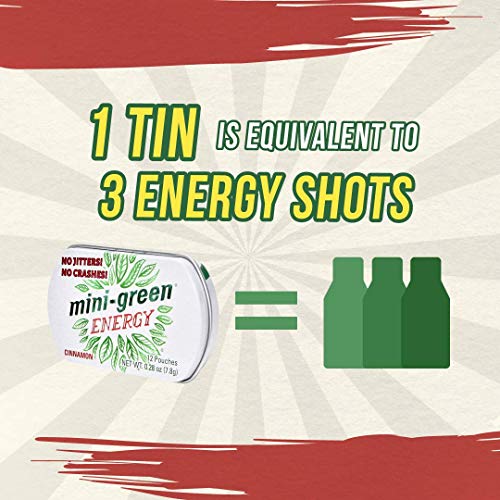 Mini-Green Energy Natural, Organic Energy Boost Pouches, Cinnamo