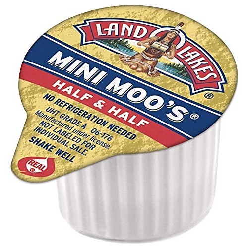 1-Land O Lakes Mini Moo`S Half &Amp; Half 48-Single Serve Dairy Crea