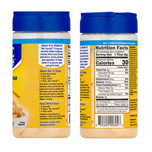 Mac Yourself Cheddar Cheese Sauce Mix 9.3 Oz - 2 Pack