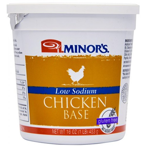 Minors Chicken Base, Low Sodium, 16 Ounce