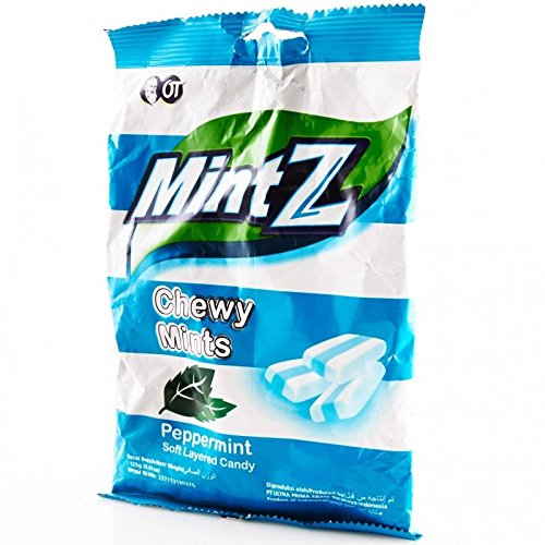 Mintz Chewy Candy Peppermint, 125 Gram Pack of 3
