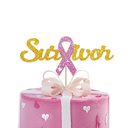 Survivor Cake Topper, Breast Cancer Awareness Cake Decor, Breast...