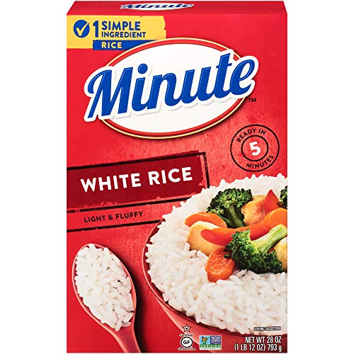 Minute Instant White Rice, Gluten Free, Non-Gmo, No Preservative