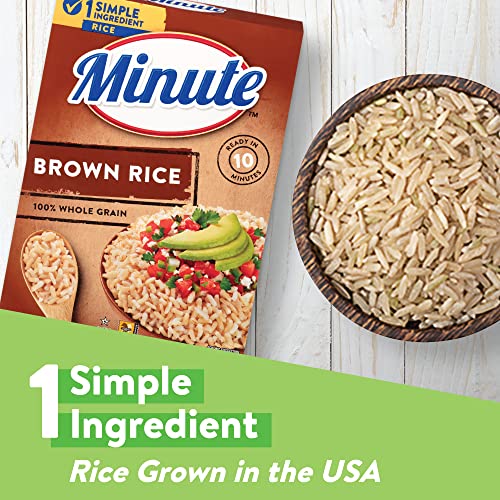Minute Brown Rice, Instant Brown Rice For Quick Meals, 14-Ounce Box