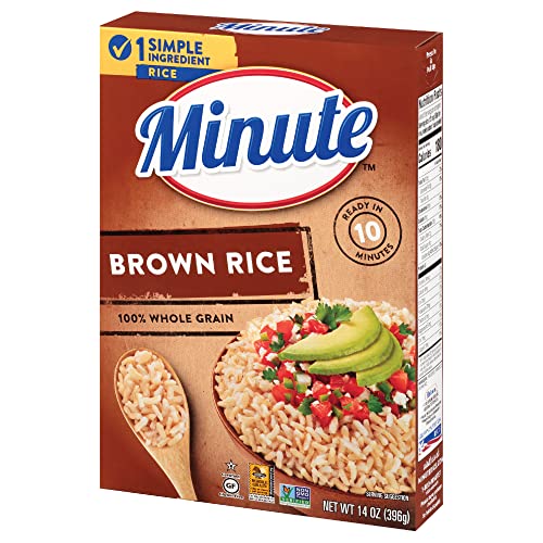 Minute Brown Rice, Instant Brown Rice For Quick Meals, 14-Ounce Box