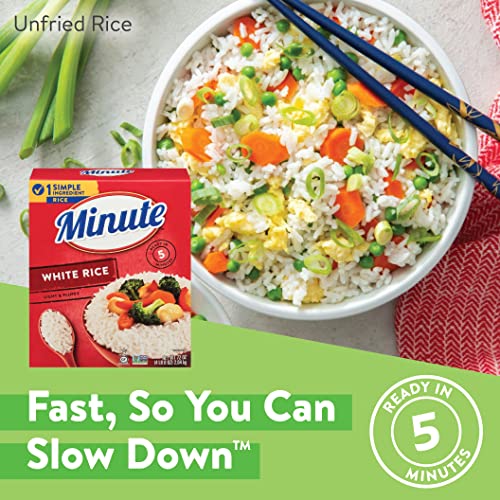 Minute White Rice, Instant White Rice for Quick Dinner Meals, 72...
