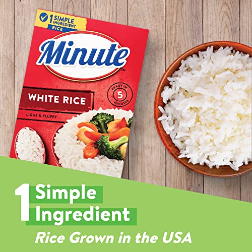 Minute White Rice, Instant White Rice for Quick Dinner Meals, 72...
