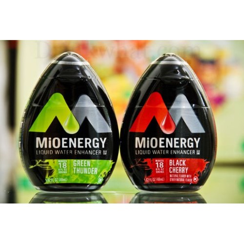 Mio Energy Liquid Water Enhancer Black Cherry &Amp; Green Thunder 1. Mio Energy Liquid Water Enhancer Black Cherry &Amp; Green Thunder 1.