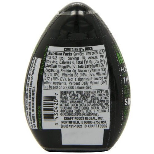 Mio Energy Liquid Water Enhancer, Green Thunder, 1.62 Ounce Pac