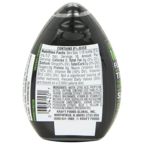 Mio Energy Liquid Water Enhancer, Green Thunder, 1.62 Ounce Pac