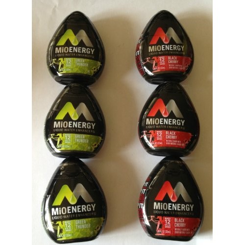 Mio Energy Water Enhancer Black Cherry &Amp; Green Thunder 1.08 6 P