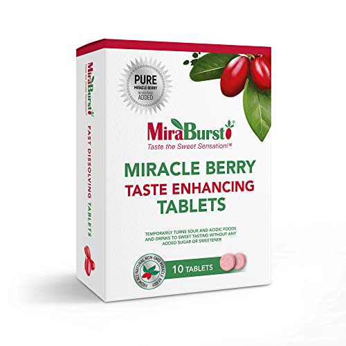 Miraburst Miracle Berry Tablets - Reduce Sugar Cravings - Turns