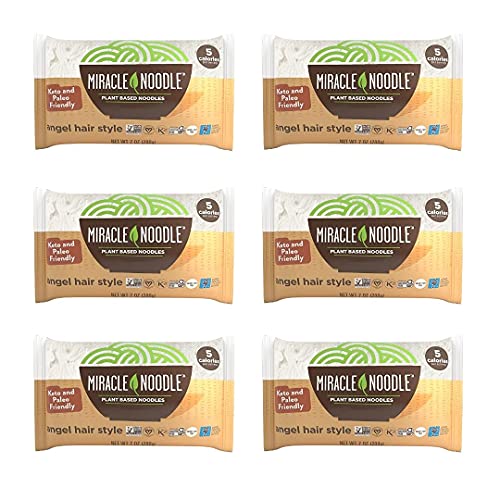 Miracle Noodle Angel Hair Pasta - Plant Based Shirataki Noodles,