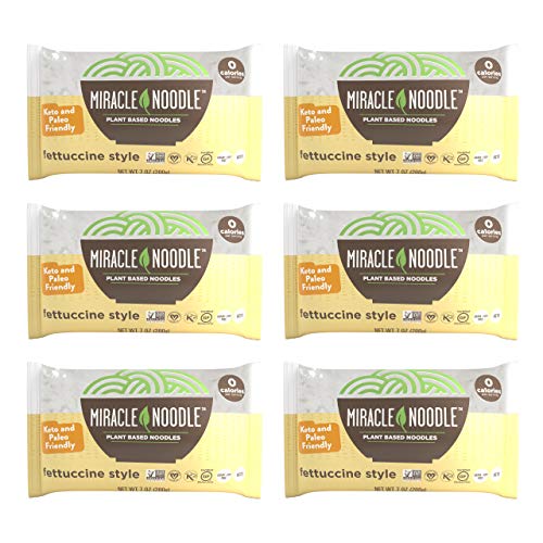 Miracle Noodle Fettuccine Pasta - Plant Based Shirataki Noodles,