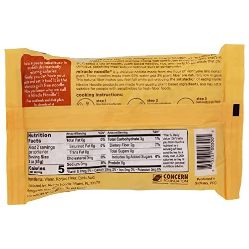 Miracle Noodle Pasta, Angel Hair, 7 Ounce Pack Of 1