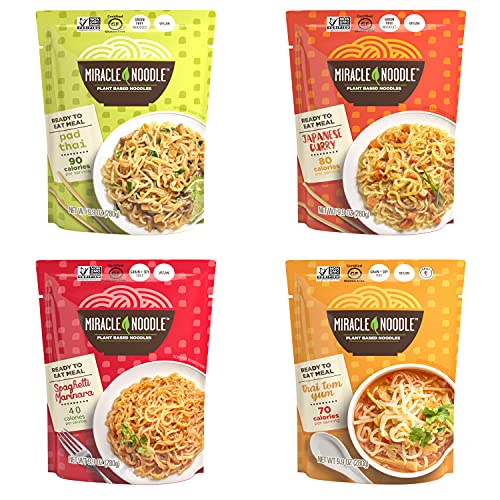 Miracle Noodle Ready To Eat Meals Variety Pack, Pad Thai, Japane