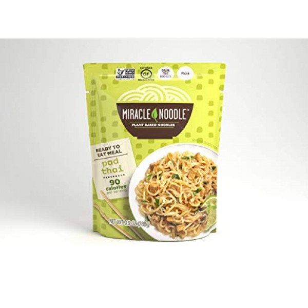 Miracle Noodle Ready to Eat Pad Thai Meal, Shirataki Noodles, Pa...