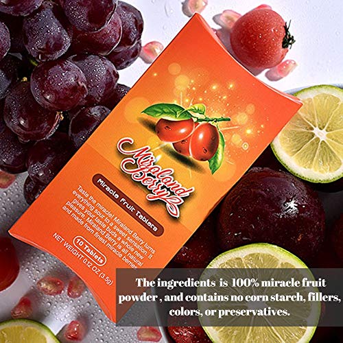 Miralandberry Miracle Fruit Tablets, Miracle Berry Tablets, 10 C
