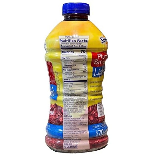 Pack Of 2 Sunsweet Plum Smart Light Juice 48 Oz Free Miras Tr