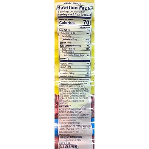 Pack Of 2 Sunsweet Plum Smart Light Juice 48 Oz Free Miras Tr