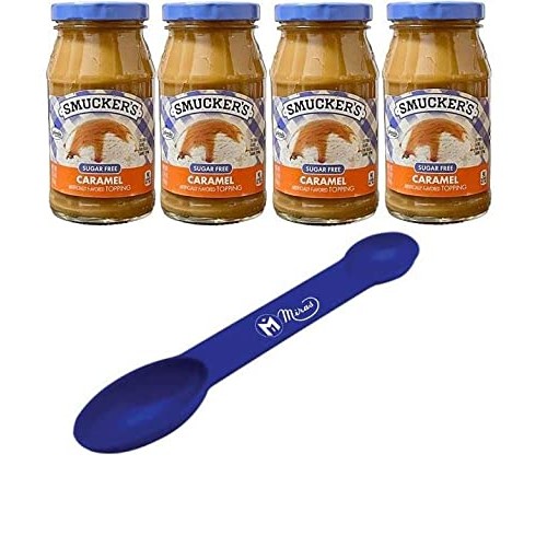 Pack of 4 Smuckers Sugar Free Caramel Flavored Topping 11.75 O...