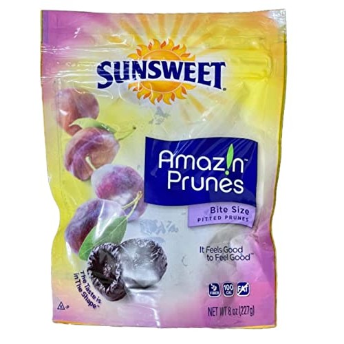 Pack Of 4 Sunsweet Amazin Prunes Bite Size Pitted Prunes 8 Oz