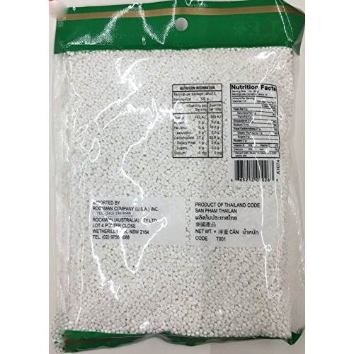 14Oz Rockman Tapioca Pearl Small White, Pack Of 1