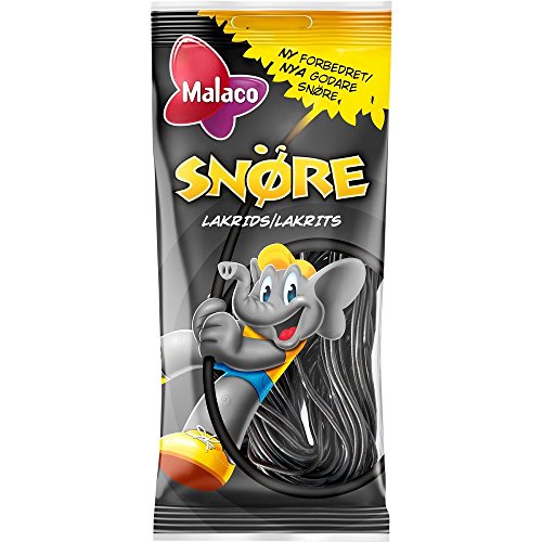 2 Bags X 94G Of Malaco Snöre Lakrits - Original - Swedish - Lico