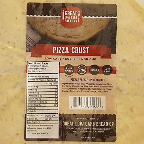 2 Pack: Low Carb Pizza Crust By Great Low Carb Bread Co.