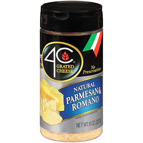 4C Parmesan/Romano Grated Cheese 8 Oz. Pack Of 3