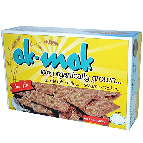 Ak-Mak, Whole Wheat Flour Sesame Cracker, 4.15 Oz 118 G Ak-Mak